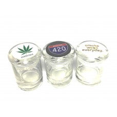 Glass Jars with Sticker